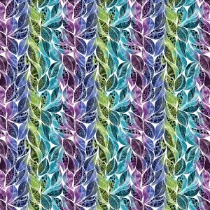 Go with the Flow Leaf White Multi