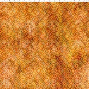 Falling Leaves Diamonds Multi Gold Geometric