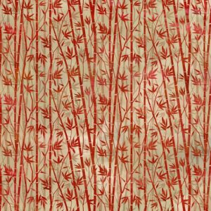 Oriental Gardens Bamboo Red