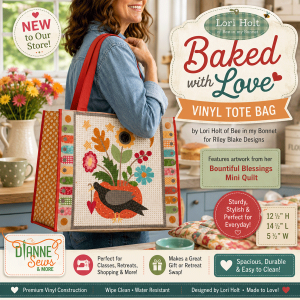 Lori Holt Baked with Love Vinyl Tote Bag