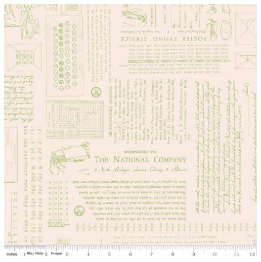 Lori Holt Type/Ography Cream & Lettuce