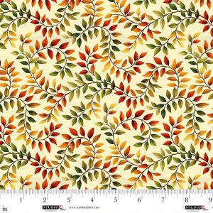 Studio E Autumn Fields Cream Vine Leaves