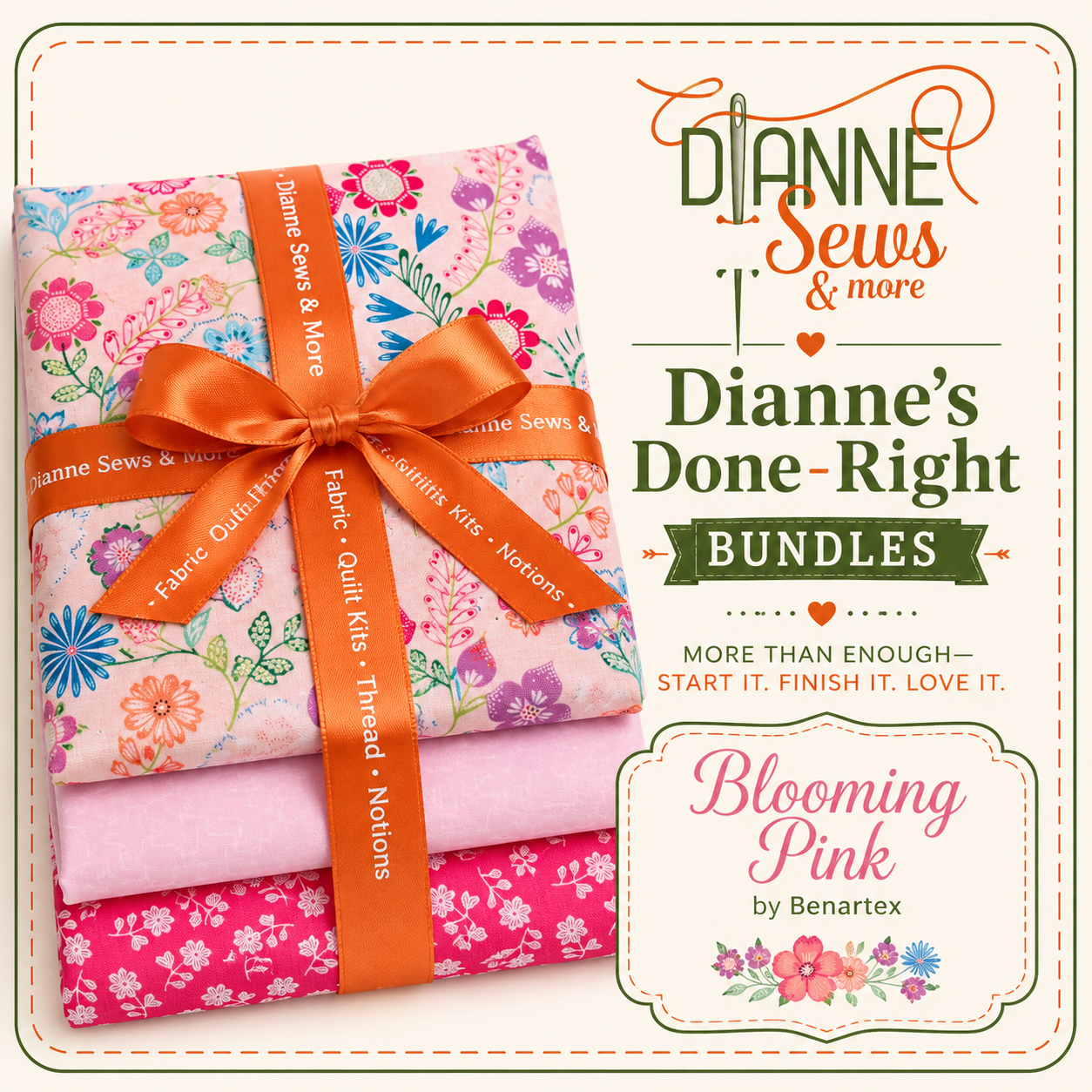 Blooming Pink 4yd Bundle