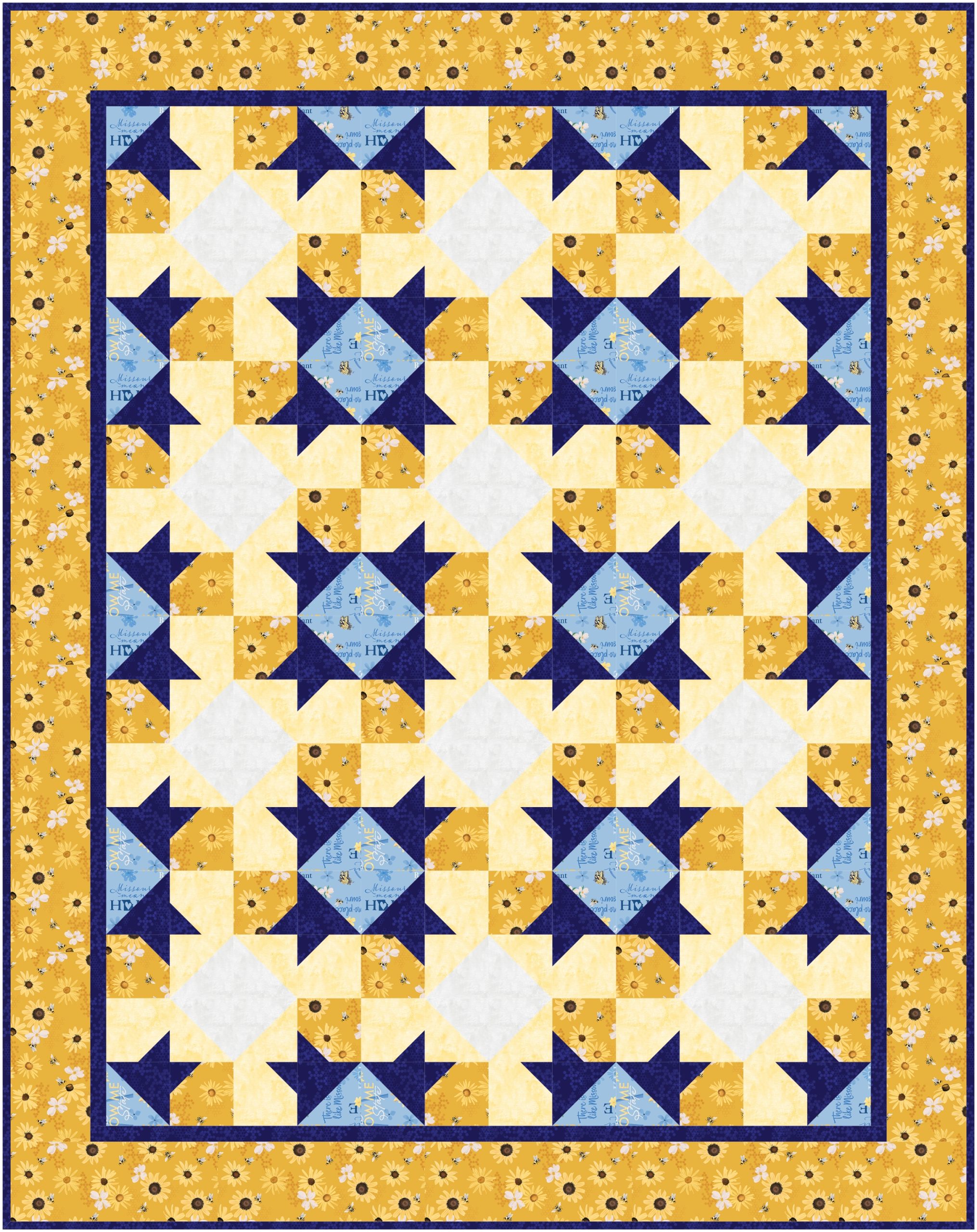 AMOSH Hoppy Place Postcard Pattern