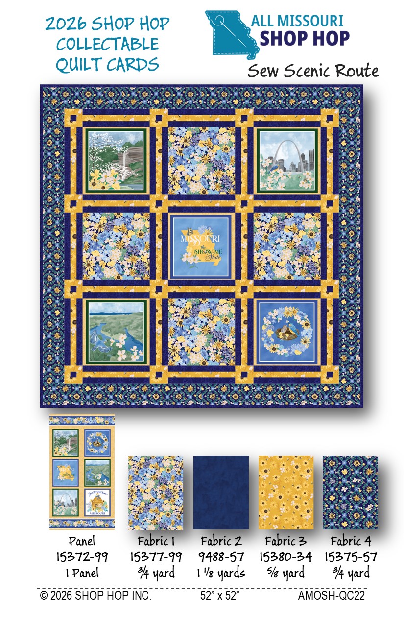 AMOSH Sew Scenic Route Postcard Pattern