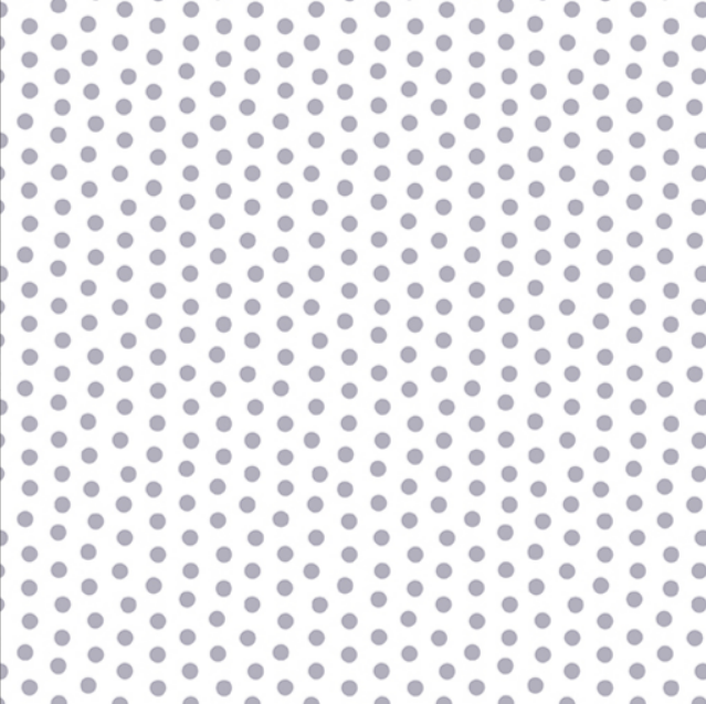 Benartex Cozy Cats Dots Gray & White