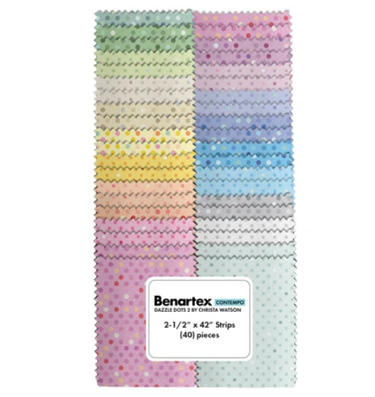 Benartex Dazzle Dots Strip-Pies