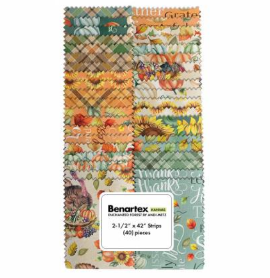 Benartex Give Thanks Strip-Pie
