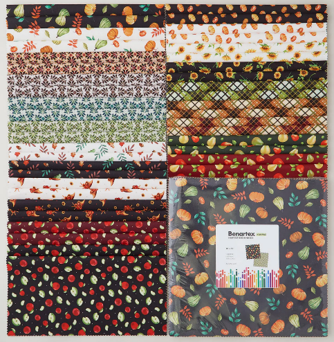 Benartex Beautiful Harvest 10×10 Squares