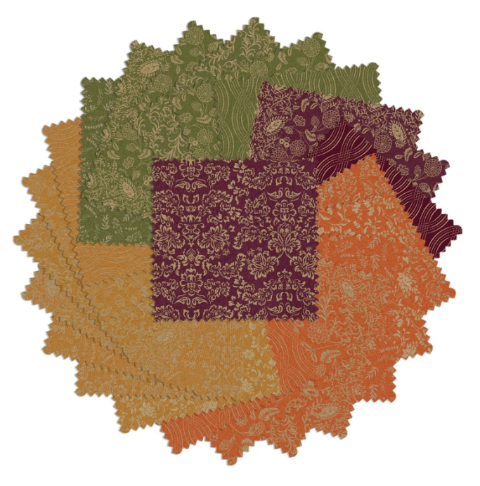 Benartex Harvest Keepsakes 10×10 Squares