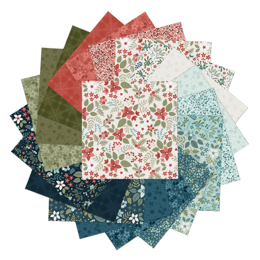 Benartex Holly & Hearth 10-Inch Squares