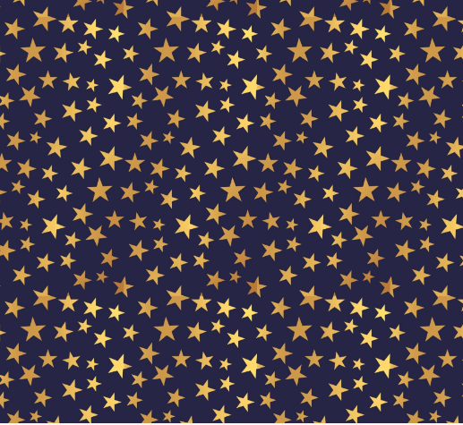 David Textiles Patriotic Ditsy Stars Navy & Gold