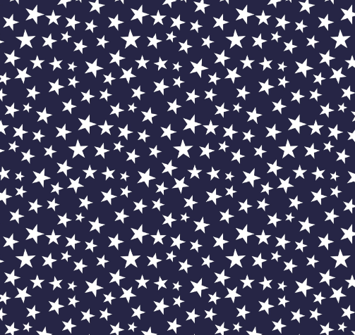 David Textiles Patriotic Ditsy Stars Navy & White