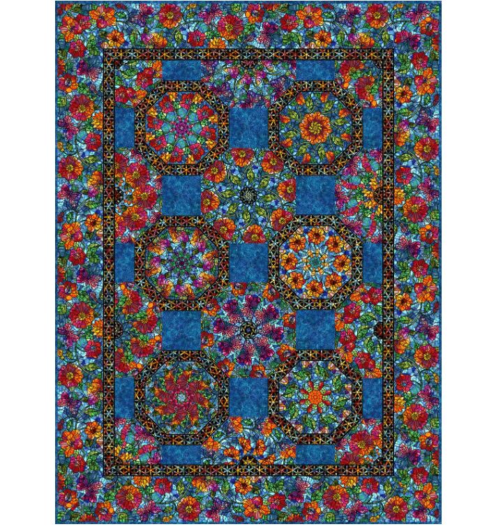 Dear Clara Fabric Kaleidoscope Quilt Pattern