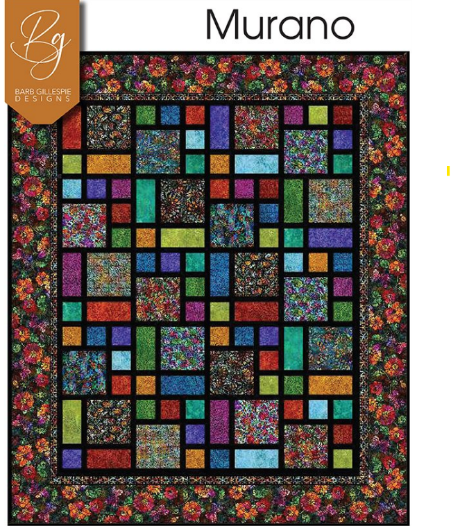 Dear Clara Murano Quilt Kit with Black Border