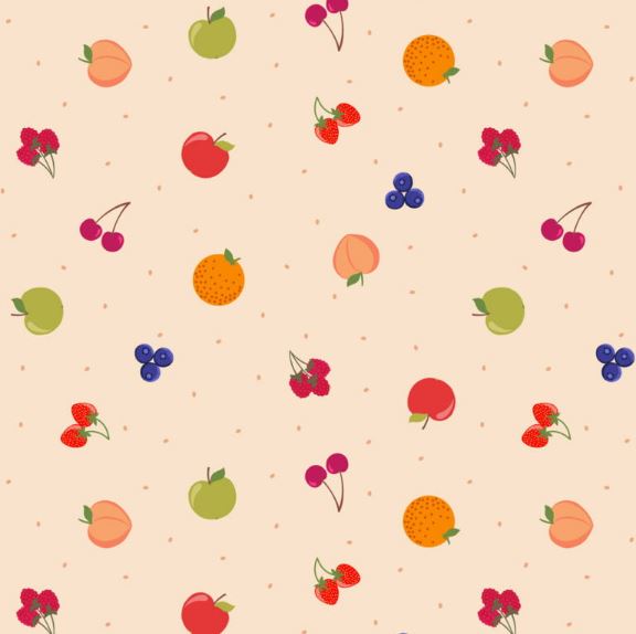 Lewis & Irene Small Things Sweet Fruit on Dark Cream