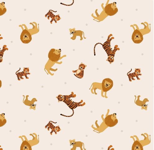 Lewis & Irene Small Things Wild Animals Big Cats Cream