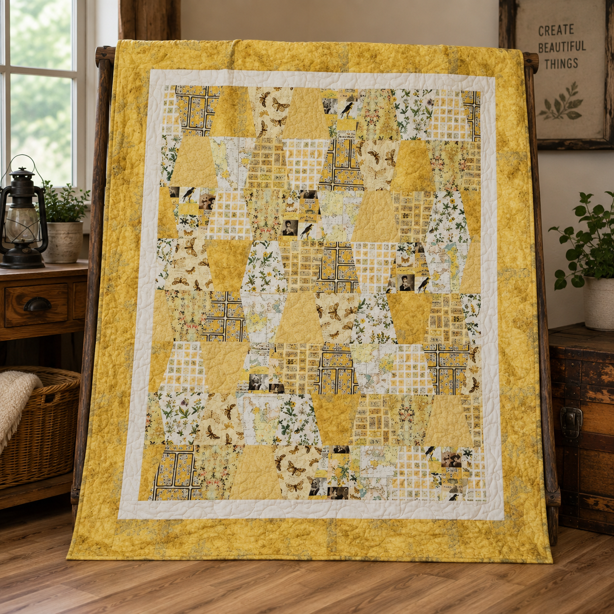 Eclectic Sunrise Precut 52″x60″ Tumbler Quilt Kit