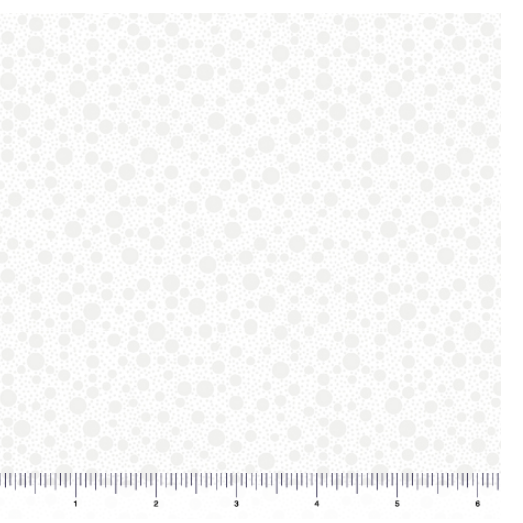 QT Fabrics Quilting Illusions White-on-White Dots
