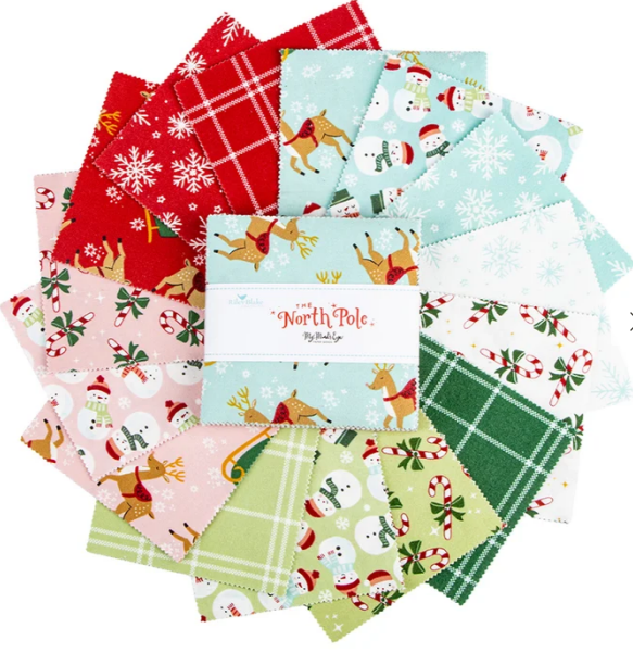 Riley Blake The North Pole Flannel 5in Stacker