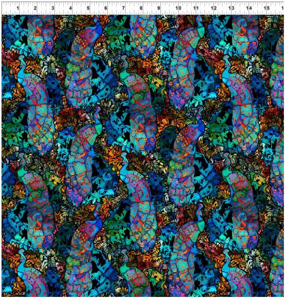 Dear Clara Multi Peacocks