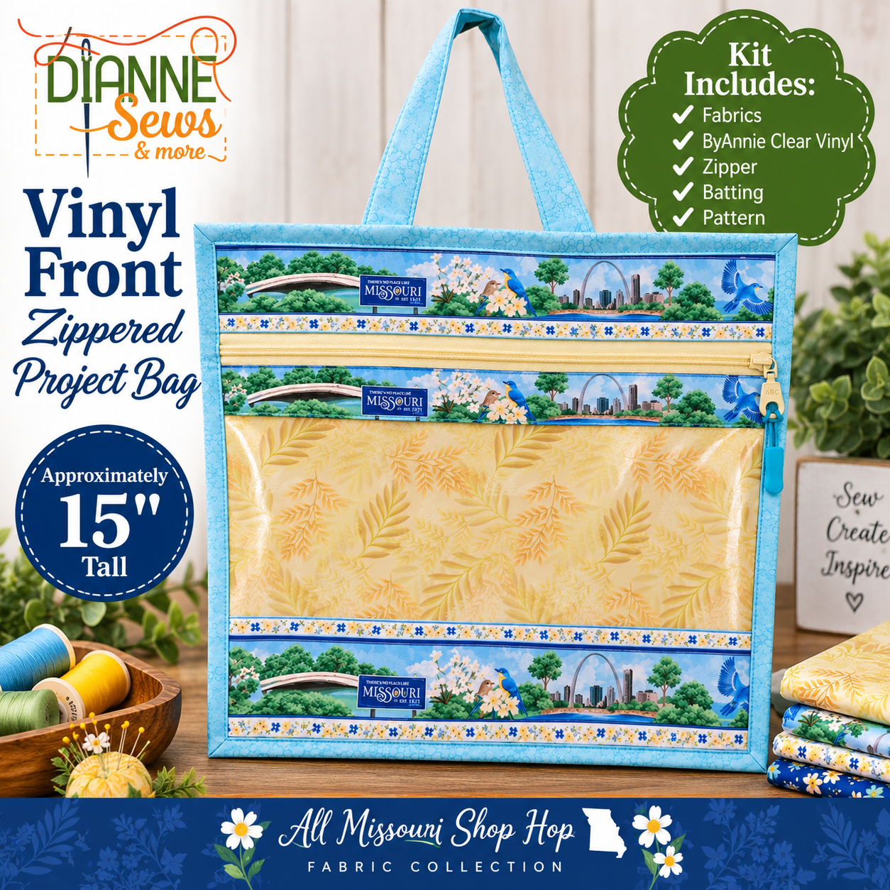 All MO Shop Hop Project Bag Scenic