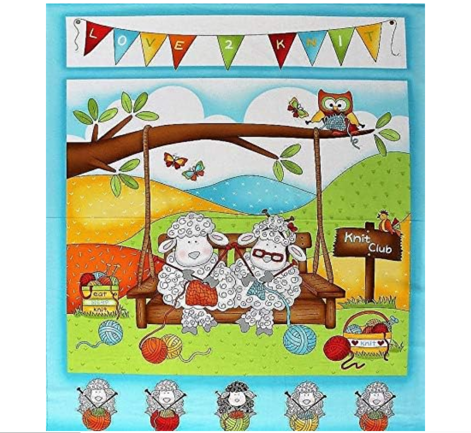 Henry Glass Knit Happy 36-Inch Panel