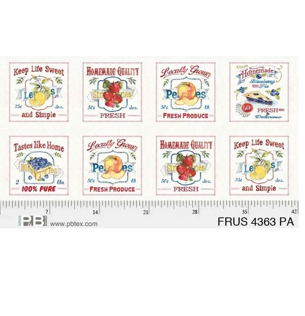 P&B Textiles Fruit Stand 24-Inch Panel