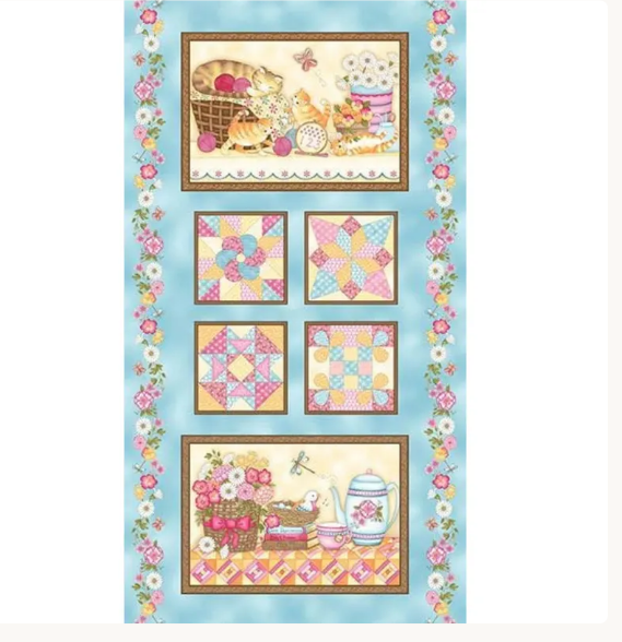 Peaceful Pastimes 24-Inch Panel