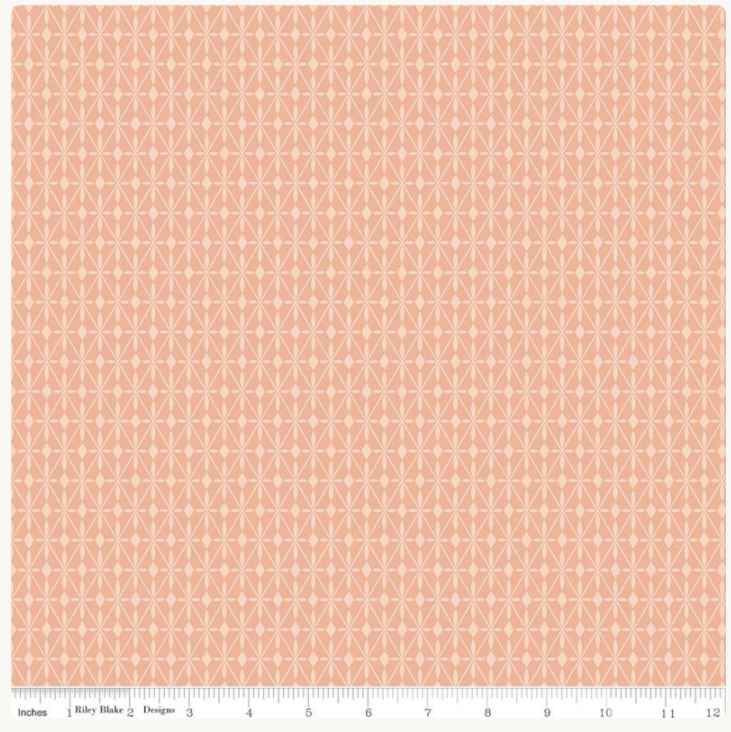 Riley Blake Curated Blooms Mosaic Diamonds Blush