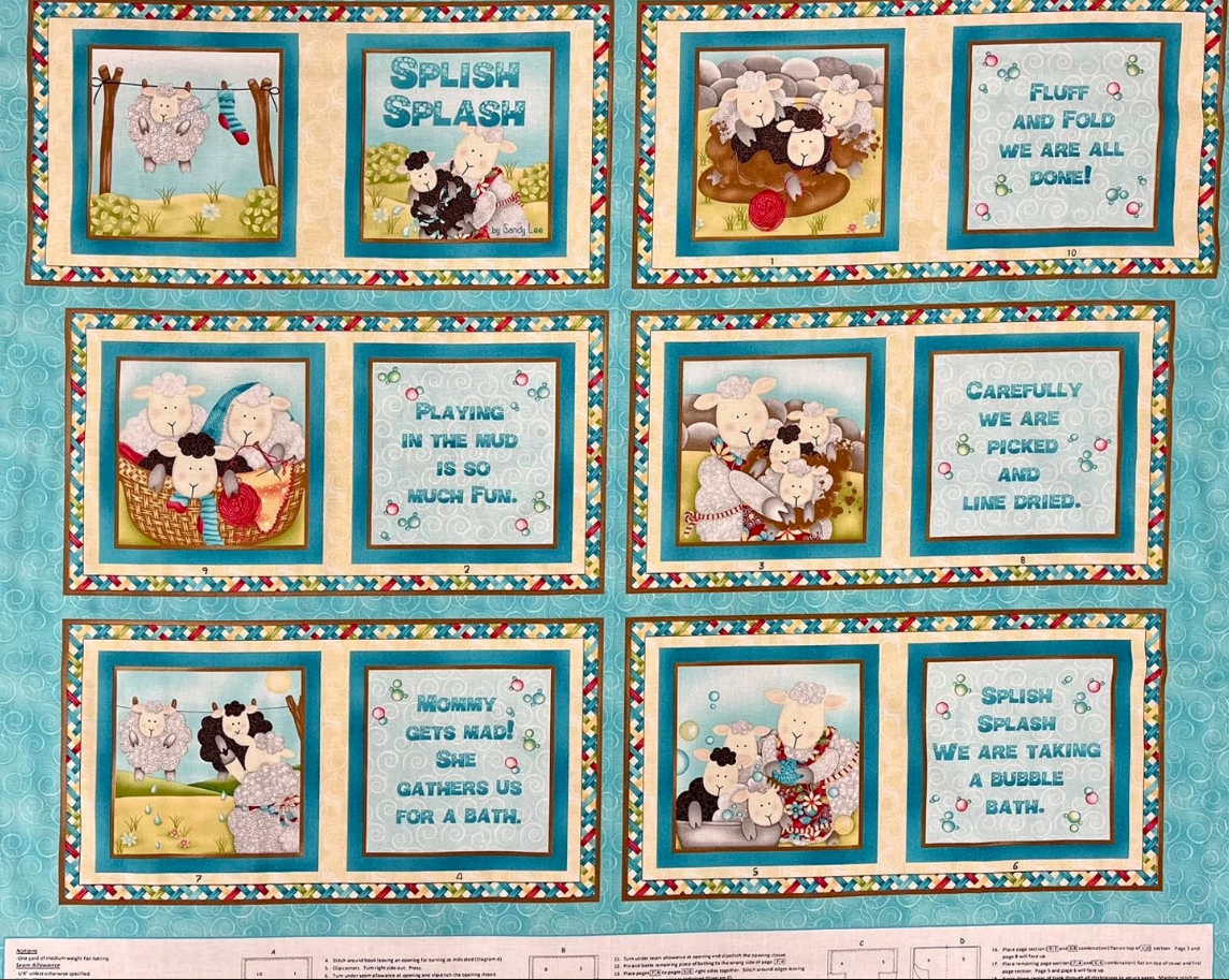Splish Splash Cloth Baby Book Panel