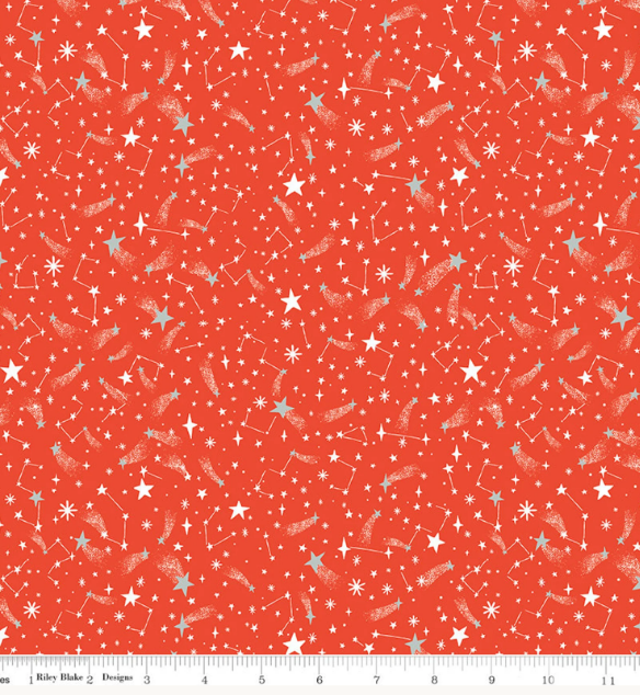 Twas New Fallen Snow Sparkle Red