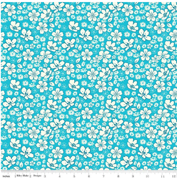 Riley Blake Here Comes the Sun Floral Peacock