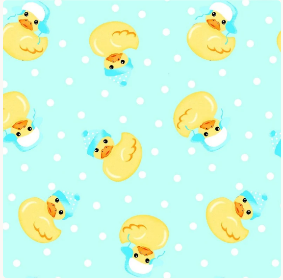 AE Nathan Comfy Flannel Rubber Ducks Blue