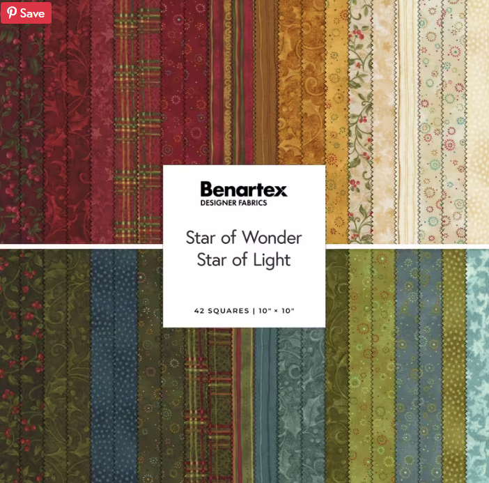Benartex Star of Wonder Star of Light 10x10 Squares