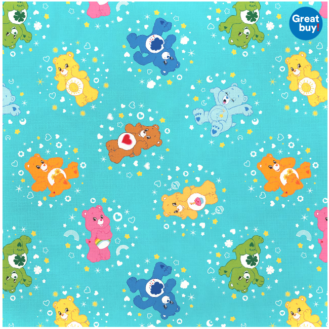 Camelot Care Bears Belly Badge Blue