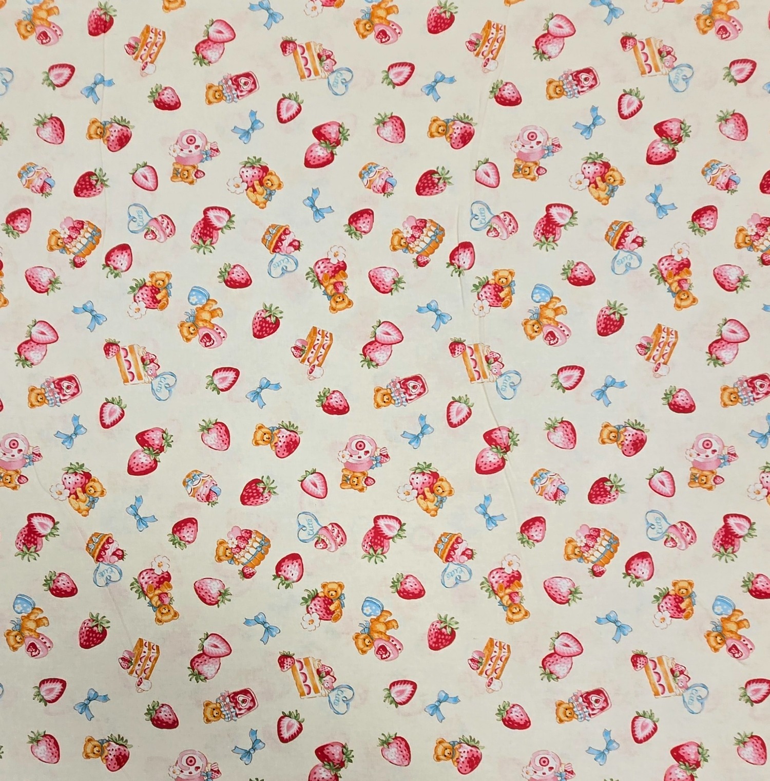 Cosmo Textile Strawberry Bear