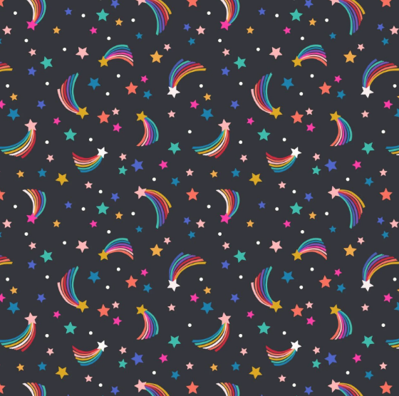 Lewis & Irene Over the Rainbow Shooting Stars Nearly Black