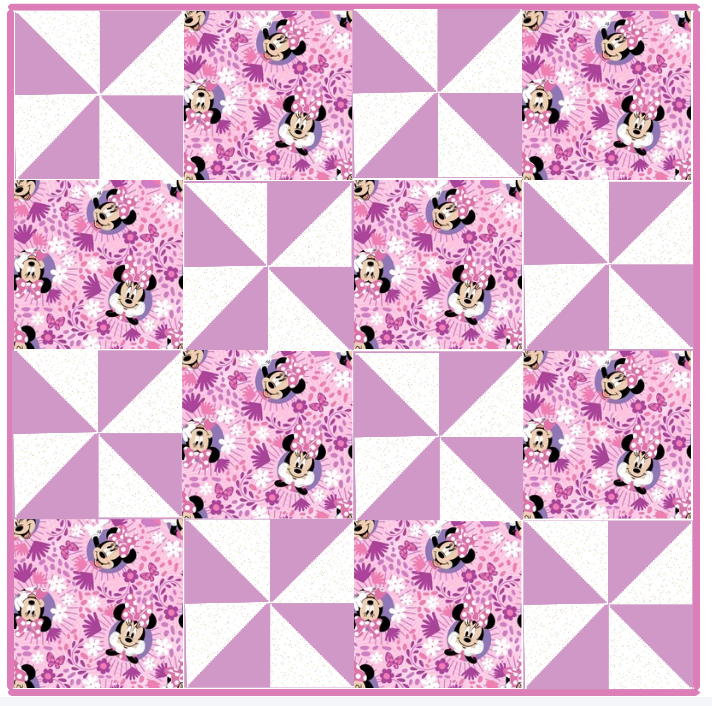 Minnie’s Butterfly Dance Baby Quilt Kit
