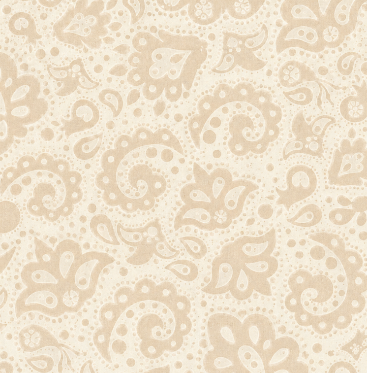 QT Fabrics Top Dog Bandana Scroll Cream