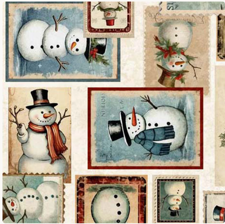 QT Wonderful Christmastime Snowman Patch Cream