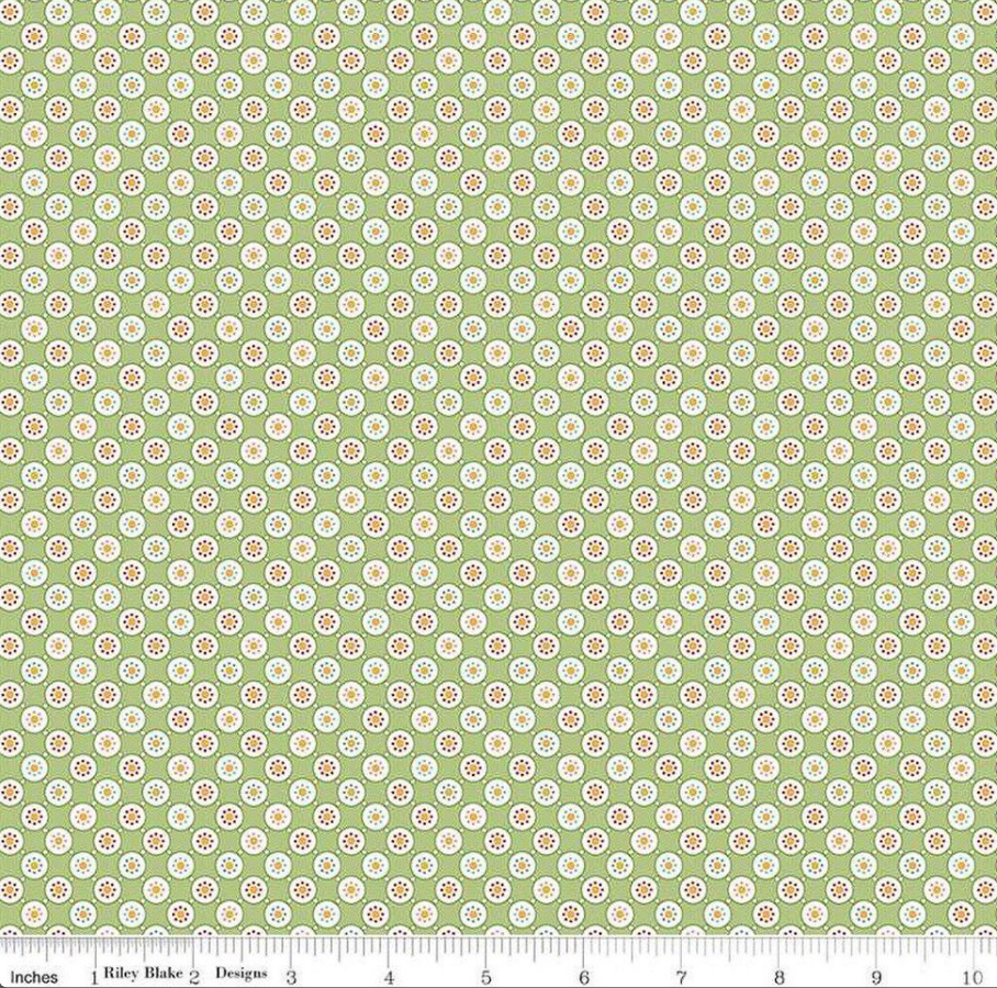 Riley Blake Cookbook Bubbles Granny Smith