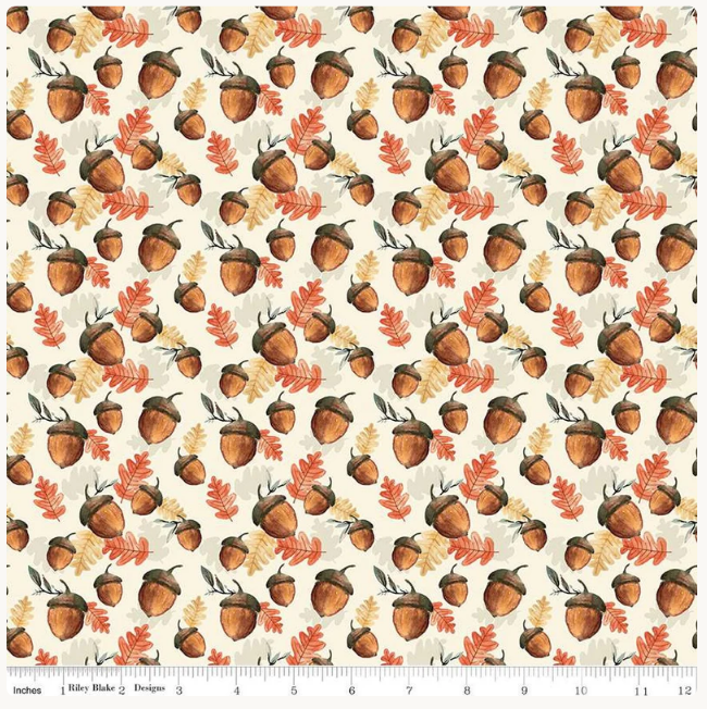 Riley Blake Shades of Autumn Acorn Toss Cream