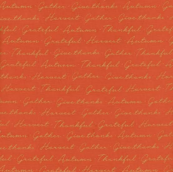 Riley Blake Shades of Autumn Script Orange