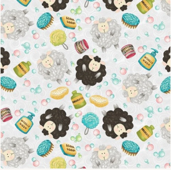 Splish Splash Lamb Toss Light Gray