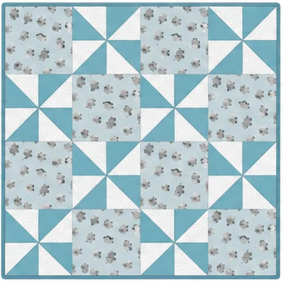 Tiny Trunks Baby Quilt Kit