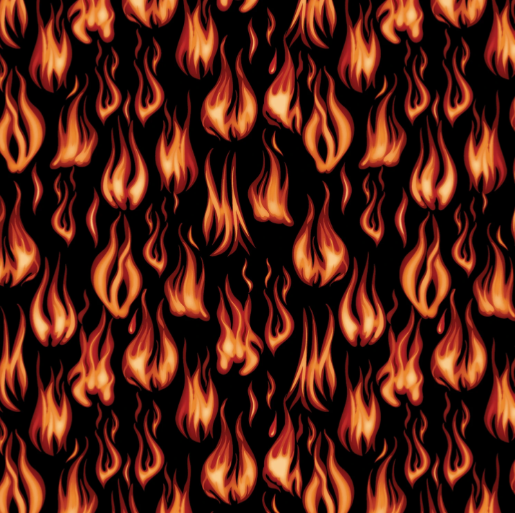 Benartex Grillin & Chillin Hot Hot Hot Black