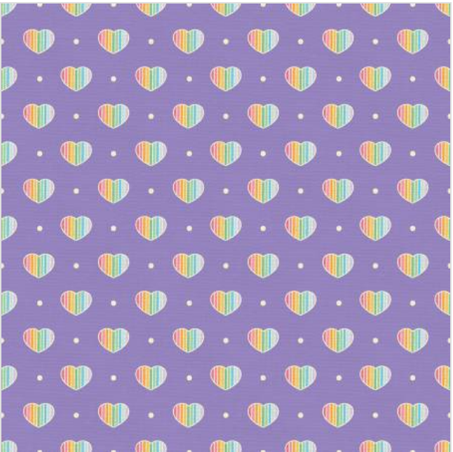 Lighter than Air Suspending Hearts Purple